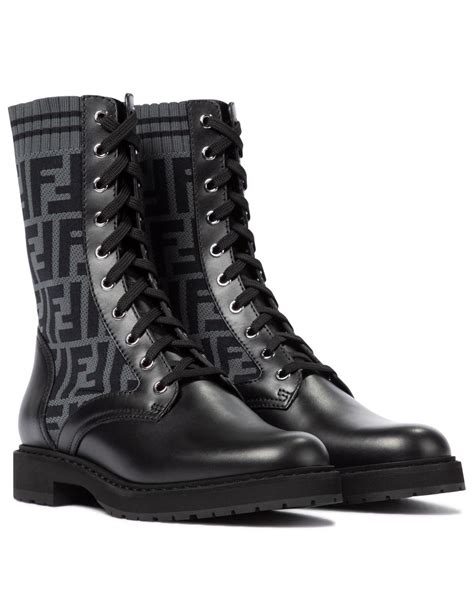 fendi rockoko shoes|Fendi combat boots.